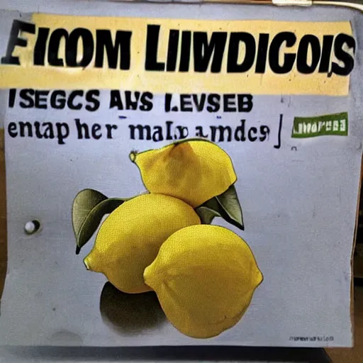 Image similar to moldy lemons, craigslist photo