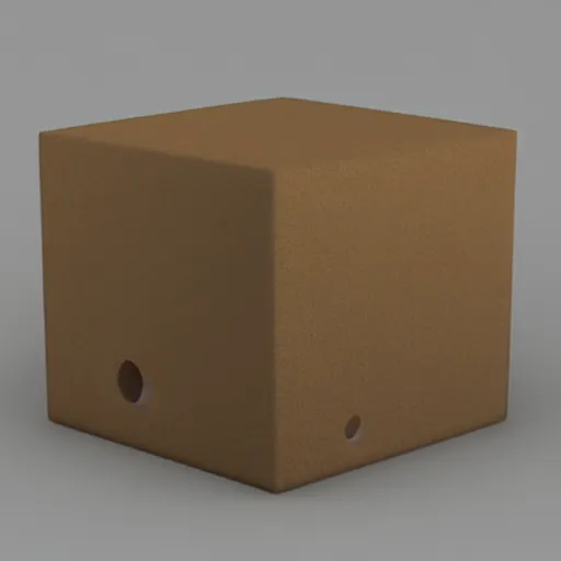 Image similar to anthropomorphic cube with legs