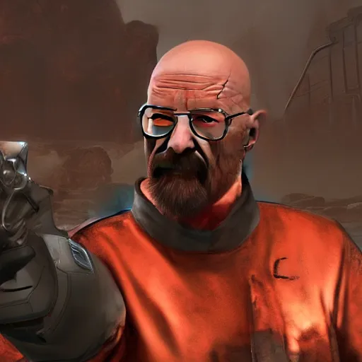 Image similar to Walter White in Doom eternal