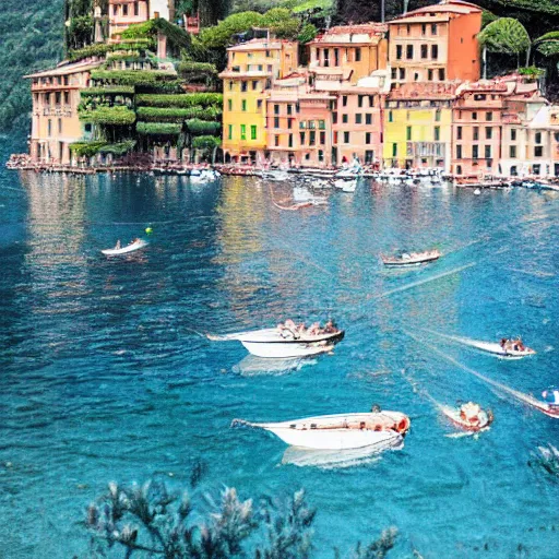 Image similar to portofino italy geog darrow greg rutkowski