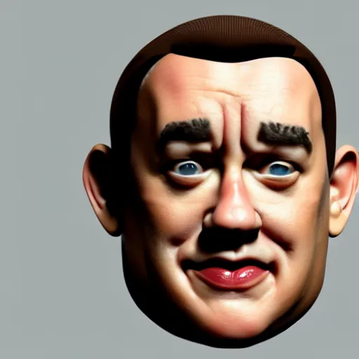 Prompt: a face made of ham slices made of tom hanks, 8 k, trending on artstation, unreal engine, hyperrealistic