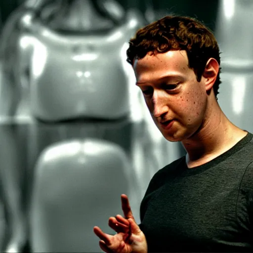 mark zuckerberg inspecting the failed ripley clones | Stable Diffusion ...