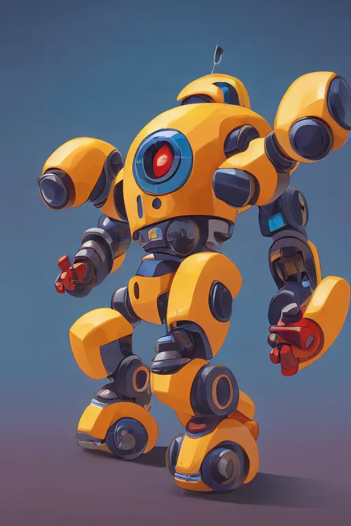 Image similar to metabots medabots medarotto medarot robot minimalist, behance hd by jesper ejsing, by rhads, makoto shinkai and lois van baarle, ilya kuvshinov, rossdraws global illumination