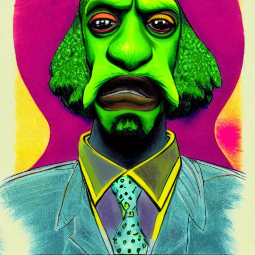 Image similar to a snoop dogg tennis ball monsters, colorful, digital art, fantasy, magic, chalk, trending on artstation, ultra detailed, professional illustration by basil gogos