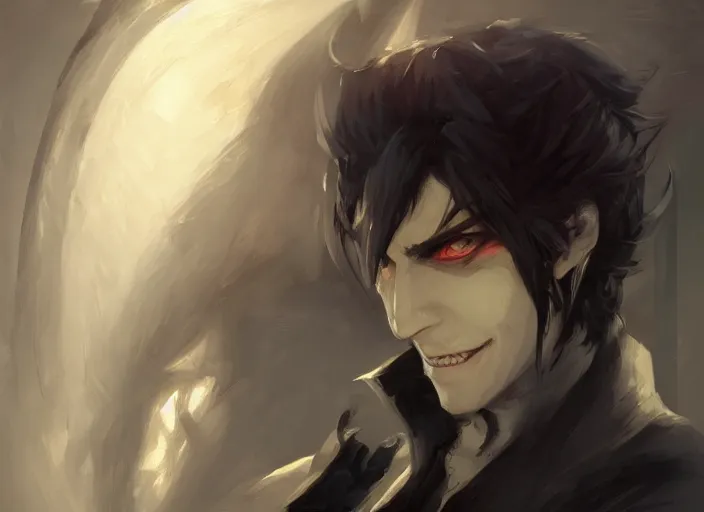 Prompt: portrait of a male vampire rogue, intricate, headshot, key visual, conceptart, ambient lighting, highly detailed, digital painting, artstation, concept art, sharp focus, by makoto shinkai and akihiko yoshida and greg manchess