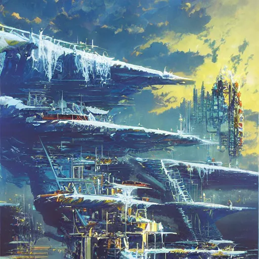 Image similar to art by john berkey, rob gonsalves and tim white