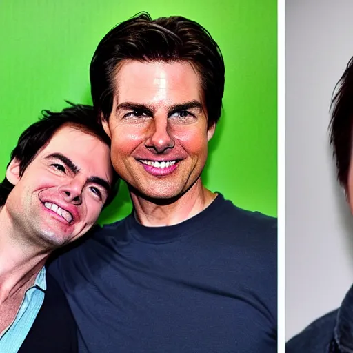 Image similar to Bill-Hader and Tom-Cruise are secretly the same person, headshot portrait