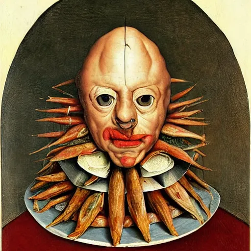 Prompt: coneheads portrait by giuseppe arcimboldo