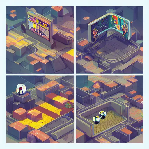 Image similar to isometric soccer lootbox, 3 d, octane, game, by artgerm, tooth wu, dan mumford, beeple, wlop, rossdraws, james jean, andrei riabovitchev, marc simonetti, yoshitaka amano, artstation