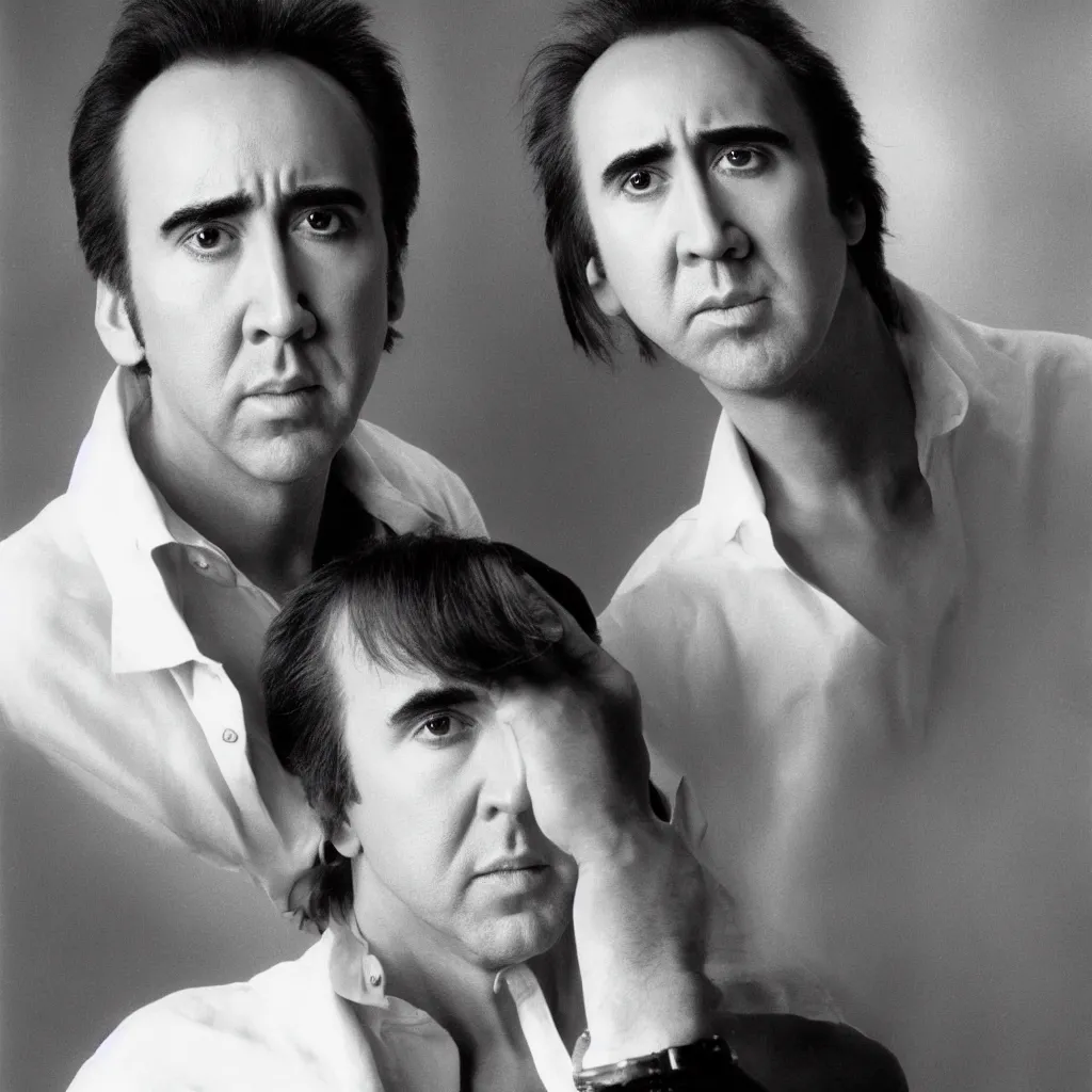 Image similar to nicolas cage headshot 1 9 8 3 photograph