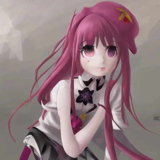 Image similar to Madoka from Madoka Magica trending on artstation, deviantart fanart, digital art