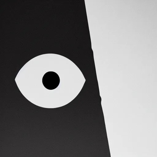 Prompt: corporate logo of an eye, black & white, gradient free, monotone ( ( ( ( ( monolithic, capitalism, structure, dark, muted, ominous, rigid, geometrical, minimalist ) ) ) ) )