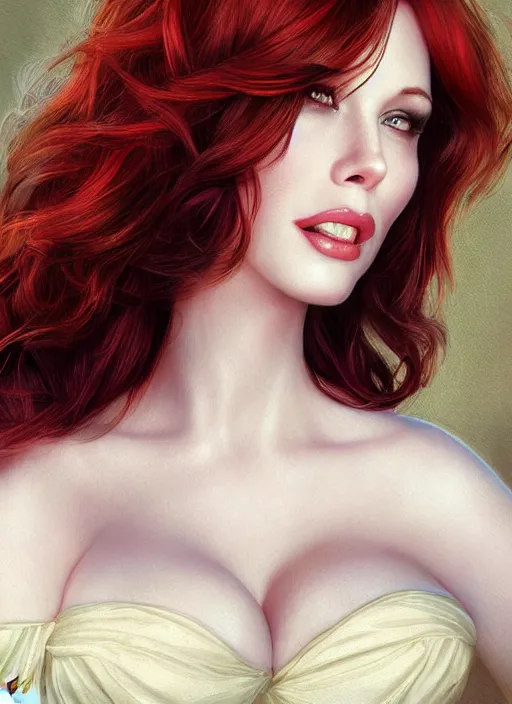 Prompt: photo of a gorgeous christina hendricks / liv tyler hybrid in the style of stefan kostic, realistic, professionally, professionally color graded, half body shot, sharp focus, k high definition, insanely detailed, intricate, elegant, art by stanley lau and artgerm