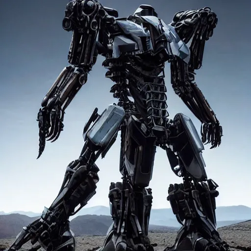 Prompt: cinematic still in westworld and pacific rim movie and real steel movie, one slim full body stunning intricate humanoid mega mech by fujioka kenki and by mamoru nagano