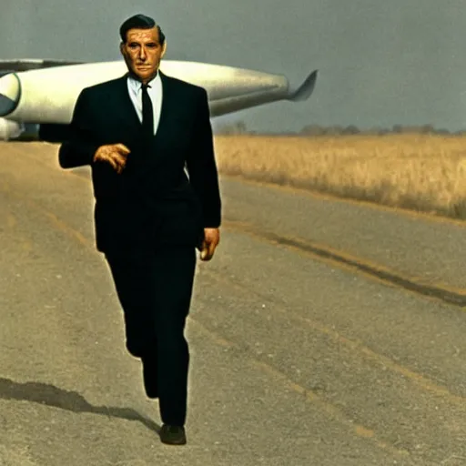 Image similar to roger o. thornhill from north by northwest played by cary grant