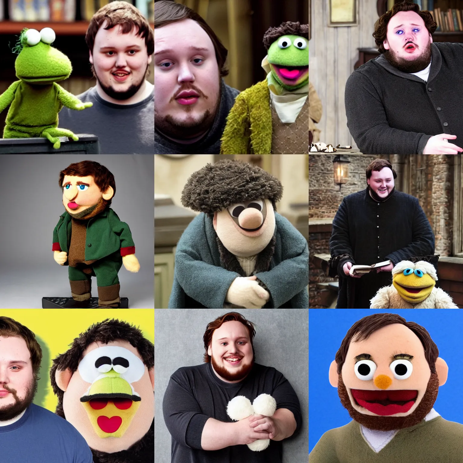 Prompt: samwell tarly as a muppet