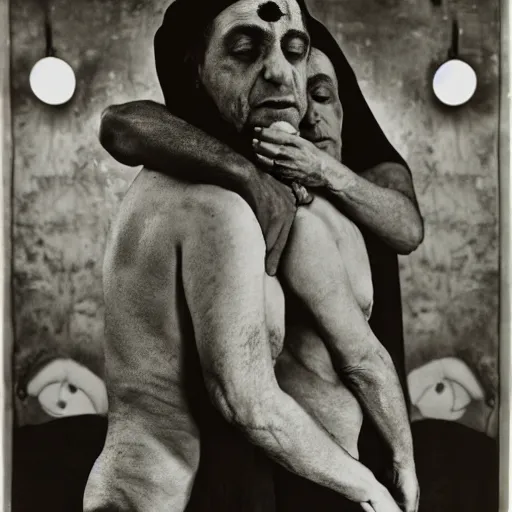 Prompt: photo by shirin neshat and joel peter witkin