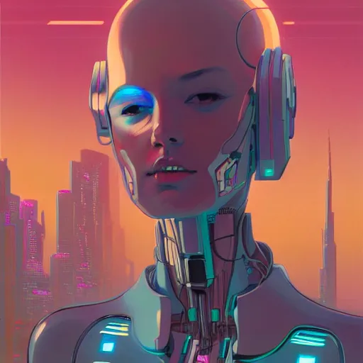 Prompt: a portrait of a beautiful cybernetic woman praying, cyberpunk concept art by josan gonzales and jean claude meziere and syd mead and moebius, trending on artstation