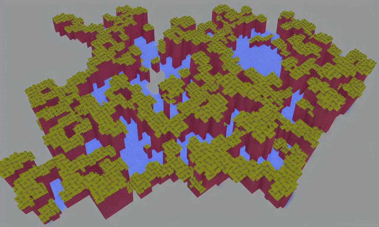 Prompt: fractal voxel