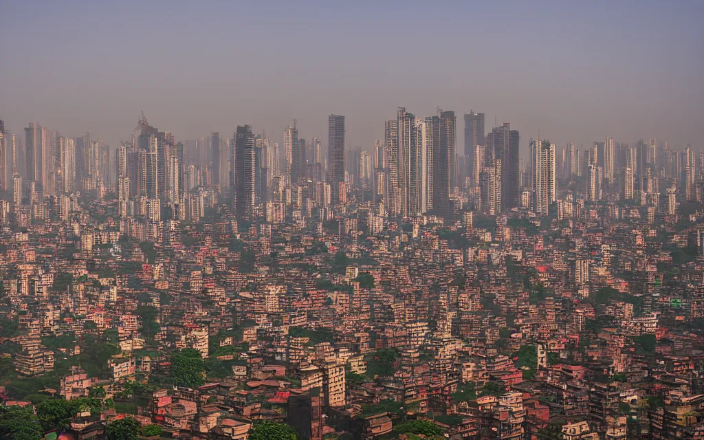 Image similar to mumbai, professional photography, city skyline, taken in 2 0 7 0