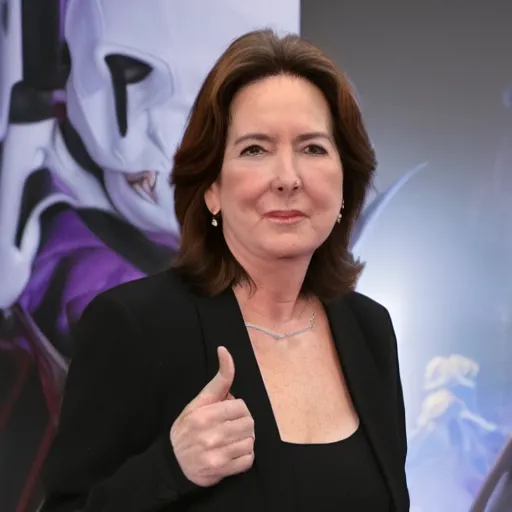 Image similar to kathleen kennedy as an evil villain