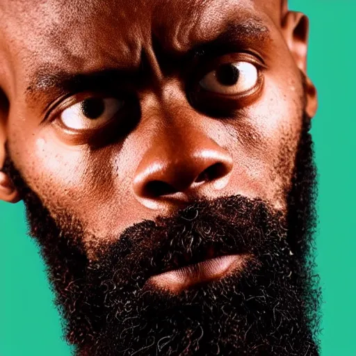 Prompt: photograph of Mc Ride from death grips