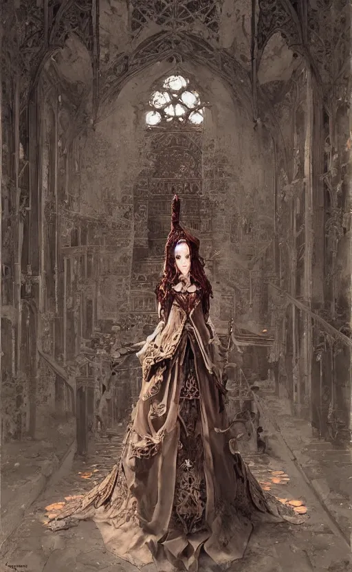 Image similar to imperial princess knight gothic girl. intricate, centered, amazing composition, by ruan jia, by robert hubert, by zhang kechun, illustration