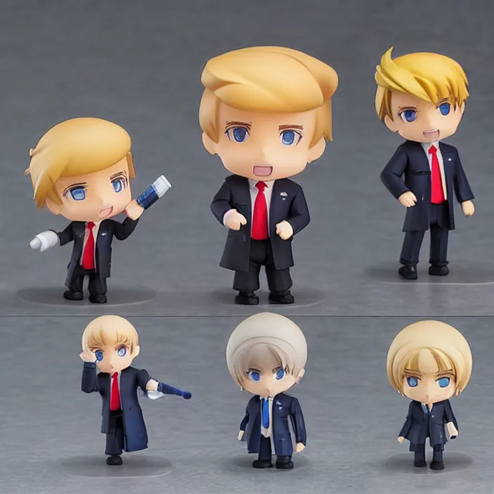 Image similar to Donald Trump, An anime Nendoroid of Donald Trump, figurine, detailed product photo