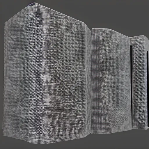 Prompt: high octane 3 d render of loudspeaker, cinema 4 d