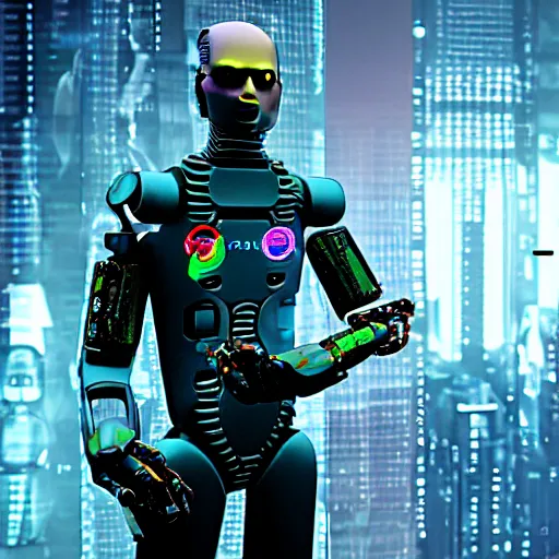 Image similar to cyberpunk 1920s robotic man, award winning photo, realistic 8k