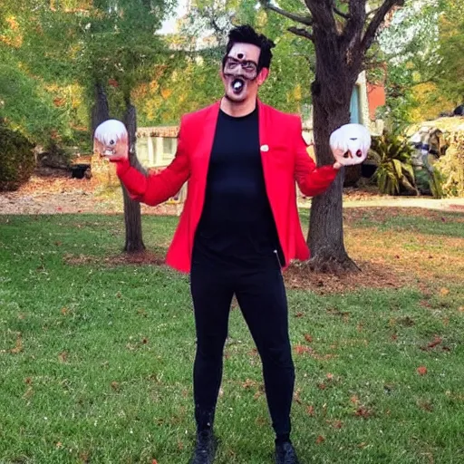 Prompt: markiplier halloween costume