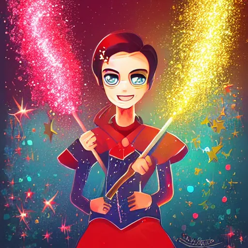 Image similar to Marxist revolution with few sparkles by rossdraws