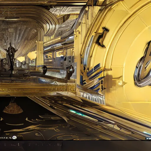 Image similar to sci-fi motherboard structure on the coronation of napoleon painting and digital billboard in the middle, unreal engine 5, keyshot, octane, artstation trending, ultra high detail, ultra realistic, cinematic, 8k, 16k, in style of zaha hadid, in style of nanospace Michael Menzelincev, in style of Lee SOUDER, colors in style of the Blade Runner 2049, in plastic, dark, tilt shift,