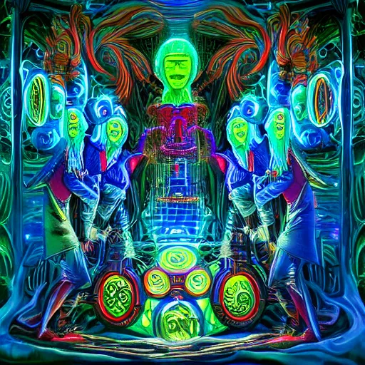 Image similar to dmt machine elves