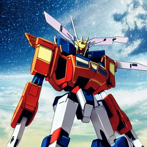 Image similar to stephen hawking with gundam mecha robot legs japanese anime