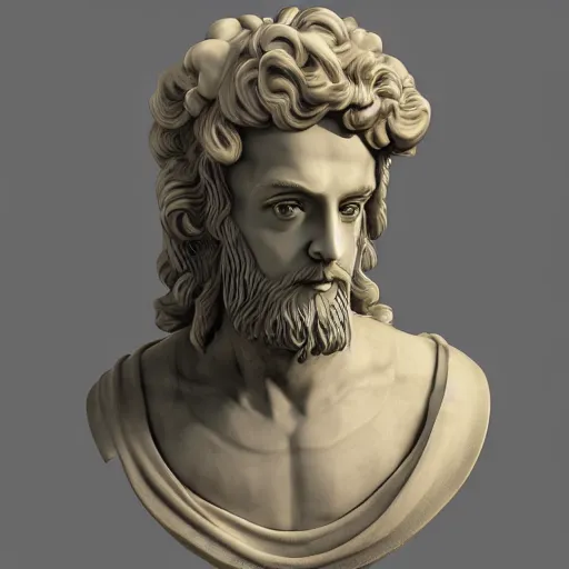 Image similar to baroque vaporwave statue bust, trending on art station, 4k UHD, 8k, painting illustration, high detail