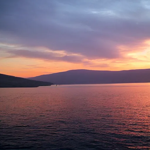 Image similar to sea of galilee at sunset