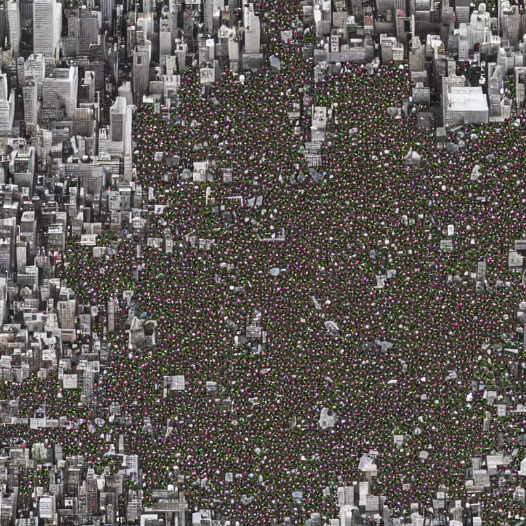 Image similar to New York City overtaken by ants