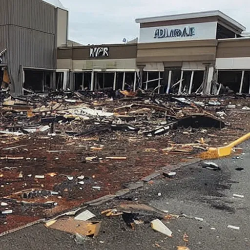 Prompt: Aftermath of Dalby mall explosion