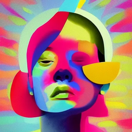 Image similar to colourful art by nahuel bardi, pinterest, behance,