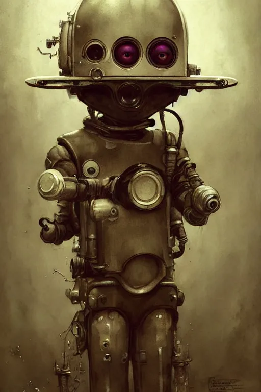 Image similar to kid robots costume | esoteric symbolism | jean - baptiste monge, esao andrews, bastien lecouffe - deharme, tim jacobus, ken currie | ultra - detailed realism, soft cinematic lighting, hi - fructose, artstation, high - quality, ink watercolors wes anderson poster art