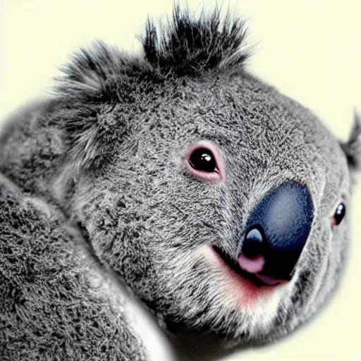 Prompt: Nathan Fillion as a very cute koala, photorealistic digital art, hyper detailed