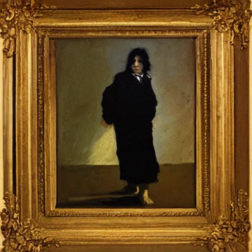 Prompt: a painting francisco goya did during his post - punk phase
