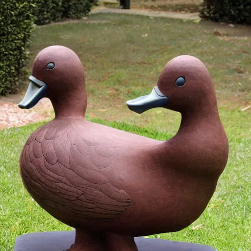 Image similar to moche duck sculpture