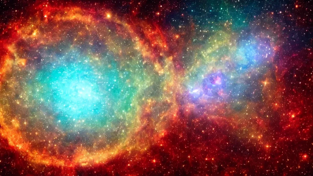 Prompt: Floating out further, Adrift among the stellar. Far beyond return, Surrounded by the red glow Of all solar stars which burn