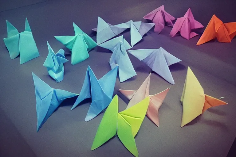 lucid dreams, vivid dreams, origami dreams, latent Stable Diffusion