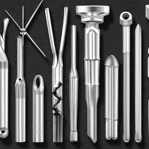 Image similar to orthopedic instrument maker, digital art