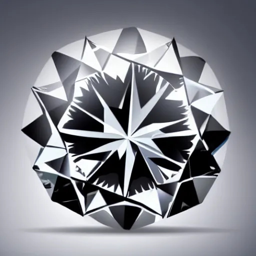 Image similar to a shining diamond on a black background