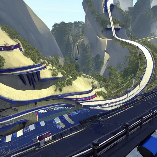 Prompt: Trackmania map for cup of the day on 01.09.2022