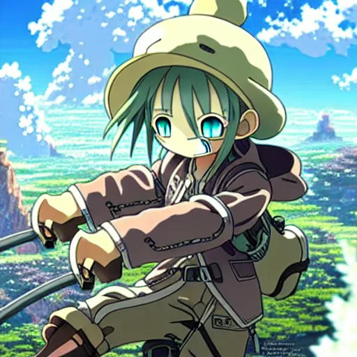 Image similar to Made In Abyss Landscape Anime Cover Art